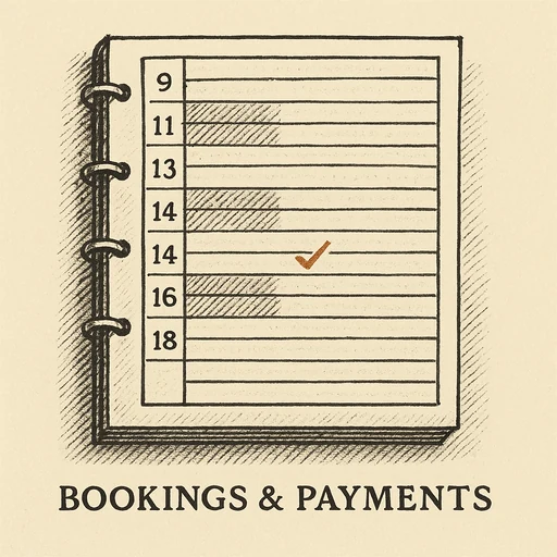 Bookings and payments